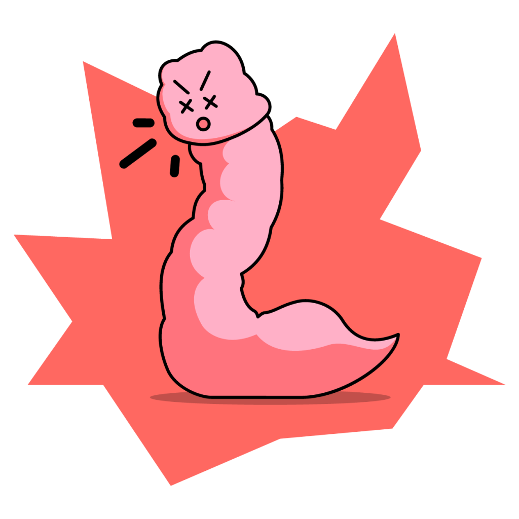 illustration insecte nuisible pour les poules