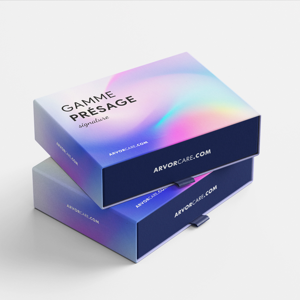 Design de packaging sur mesure réalisé par Ambroise Le Guennec, graphiste freelance à Muzillac (Morbihan) – emballages créatifs et professionnels.